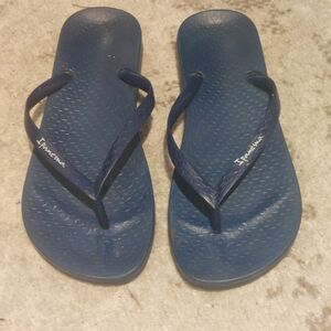 Ipanema Dark Blue Thong Sandals